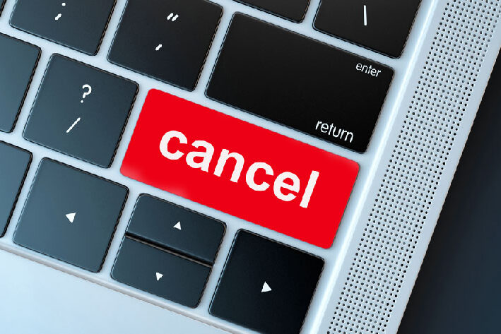 What should you do when contracts sales or purchases are cancelled